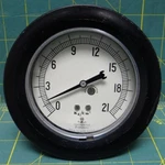 3 1/2" Marsh Pressure Gauge 0-21 Kg/cm Lbm Connection And Front Flange. Fixed Price $35.00.