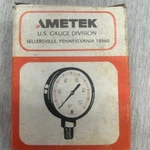 Ametek Us Gauge 12078-1 Pressure 0-160 Psi 2.5" Fig P500 1/4 Lm Nos Box. Fixed Price $18.00.