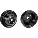 Small Block Chevy Black Pulley Set 2 Groove Upper Lower Long Pump 350. Fixed Price $79.99.