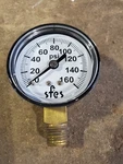 Sfes 2" Pressure Gauge Brass, 1/4" Npt, 0-160PSI 01-234503-10000 Pierce. Fixed Price $20.00.