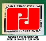 Parnelli Jones Enterprises - Glossy Vinyl Sticker Decal Vintage Racing Scca. Fixed Price $7.96.