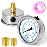 10PSI Stainless Steel 1/4" Npt 2.5" Face Dial Liquid Filled Pressure Gauge Wog. Fixed Price $24.97.