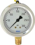 Wika 2-1/2" Dial, 1/4 Thread, 0-300 Scale Range, Pressure Gauge Lower Connect.... Fixed Price $71.15.