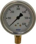 Wika 2-1/2" Dial, 1/4 Thread, 0-600 Scale Range, Pressure Gauge Lower Connect.... Fixed Price $70.59.