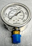 Marsh J7682P 0-5000PSI 1/4"NPT Gauge LOT/3. Fixed Price $60.00.