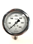 2-1/2" Noshok 25-500-3000 Psi 1/4" Npt Bottom Stainless Glycerine Filled Gauge. Fixed Price $50.00.