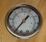 1/4" Npt Air Pressure Gauge 0-160 Psi Rear Back Mount 2" Face 102D-204F. Fixed Price $11.99.