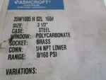 Ashcroft 35W1005H02L-160# Pressure Gauge 0-160 Psi Nsmp. Fixed Price $15.00.