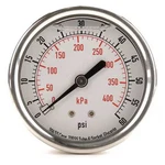 Commercial Pressure Gauge, To 60 Psi, 1/2 In Dial, 1/4 Npt, Center Back. Fixed Price $27.49.