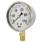Valley Industries CS-2141GXB100 Pressure Gauge, Liquid Filled, Stainless Steel. Fixed Price $33.63.