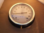 New Miljoco P12009LX005 Process Compound 12" Gauge, 30" Hg Vac To 100 Psi (B93J). Fixed Price $125.00.