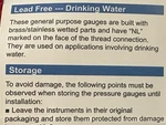 Hypro Glycerin Drinking Water Pressure Gauge 2-1/2" Face 1/4" Lm 0-600 Psi GG3. Fixed Price $29.00.