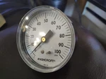 Each New Ashcroft Psi Rear 1/4" Mnpt 25W-1005-H-02B-100# 20W1005H02B100. Fixed Price $34.50.