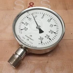 Ashcroft 1JAE4425-006 Metric Case Gauge, Glycerine, 100MM Face, 1/2" Npt Used. Fixed Price $23.74.