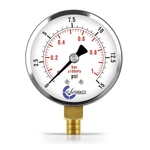 2-1/2" Pressure Gauge, Chrome Plated Steel Case, Dry, 0-15 Psi/kpa, Lower Mou.... Fixed Price $18.36.