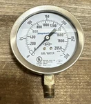 Simplex Grinnell W 101 To 300 Psi Pressure Gauge Used Heavy Duty Industrial. Fixed Price $15.00.