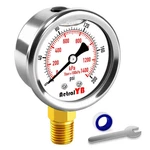 0-200 Psi 2-INCH Waterproof Pressure Gauge, Liquid-filled, 1/4" Npt Lower Mount,. Fixed Price $15.99.