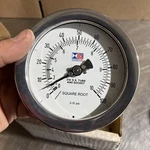 Stewarts 40S-R315-C Pressure Gauge 0-100SQ-ROOT 3-15PSI 1/4IN Npt Nos. Fixed Price $140.43.