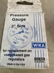 Wika Pressure Gas Gauge 2" Face Steel Case 400 Psi 1/4" Npt Brass Lower 8611050. Fixed Price $25.00.