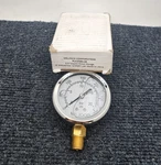 Miljoco PLF2598L08: Gauge 2.5" Liquid Filled 300PSI 1/4"NPT Brass Lm. Fixed Price $24.98.