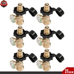 6PCS Inflation Joint Gas Tank Copper Converter Propane Gauge Indicator Leak Det. Fixed Price $44.01.