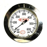 Span Pumps E-one 6" Liquid Filled Pressure Gauge (white) 91663964-RX Used. Fixed Price $231.10.