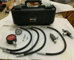 Pressure Testing Hoses Analog And Digital Guages, Pelican Storm Case. Fixed Price $300.00.