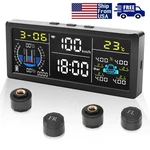 Solar Tpms Lcd Tire Pressure Monitor System 4 External Sensors For Car Rv Truck. Fixed Price $47.99.