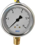 Wika 2-1/2" Dial, 1/4 Thread, 0-15 Scale Range, Pressure Gauge Lower Connecti.... Fixed Price $75.69.