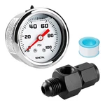 Senctrl 0-100 Psi Fuel Pressure Gauge Kit With 6AN Fitting, Inline. Fixed Price $23.38.