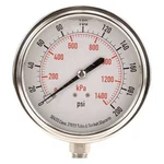Commercial Pressure Gauge, 200 Psi, 3 1/2 In Dial, 1/4 Npt, Bottom. Fixed Price $34.15.