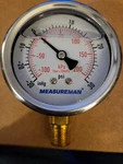 Measureman MA009 Liquid Filled Pressure Gauge 0-30PSI/KPA New. Fixed Price $21.00.
