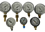 Lot 7 Vintage Steampunk Pressure Gauges Ashcroft Marshall Town. Fixed Price $49.00.