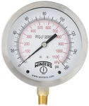 Winters 4" Dial Size, Liquid Filled Pressure Gauge, Potable Brass Internals, .... Fixed Price $96.27.