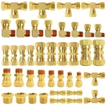 40 Pcs Brass Dot Air Brake Line Fitting Assortment Kits With 1/4" 1/8" 3/8" 1.... Fixed Price $127.69.