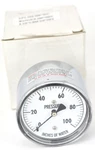 Pic LP2-254 Low Pressure Gauge 100" Wc Inches Water Column 1/4" Npt. Fixed Price $39.99.
