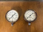 1930 Brass Industrial Water Pressure Gauge. Fixed Price $60.00.