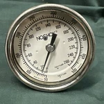 Noshok Bimetal Thermometer 10-260C, 50-500 F, CR3008C 4 Stem W/threads. Fixed Price $15.74.