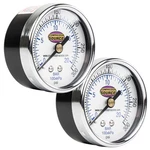 0-300 Psi Air Pressure Gauge 1/4" Npt Center Back Mount Cbm 2" Face Pack. Fixed Price $16.95.