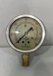 Durachoice 0-600 Psi Pressure Gage 1/4 Npt Lower,face 2-1/2 Inch, Liquid Case. Fixed Price $10.00.