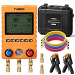 Turbro Digital Manifold Gauge Set With 2 Wired Temperature Clamps And 3 Hoses.... Fixed Price $207.79.