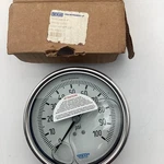 WIKA,9832607,233.54-4",1/2" Mnpt Lm Press. GAUGE,0-60 Psi,liquid Filled,surplus. Fixed Price $34.95.
