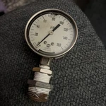 U.s. Gauge Usg 0-160 Psi Pressure With Liquid. Fixed Price $35.00.