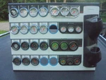 Vintage Sunpro Display Auto Shop Garage 20 Gauges. Fixed Price $199.95.