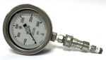 Mcdaniel Gauge 2-1/2" 1/4" Npt Stainless Steel Standard Bottom Mount Dual Scale. Fixed Price $70.00.