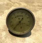 Antique Fisher Inches Of Water Pressure Gauge. Fixed Price $12.00.