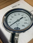 Duro Instruments 42071033 Range: 0-500 Psi Dial 4.5" Conn. Size: 1/2 Npt Lm. Fixed Price $220.00.