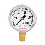 Goatacura 0-100PSI Glycerin Filled Pressure Gauge, 2" Dial Size, 304. Fixed Price $14.49.