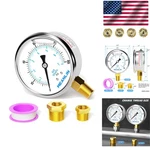 Precision Liquid Filled 0-100 Psi Stainless Steel Pressure Gauge With 2.5" Dial. Fixed Price $28.99.