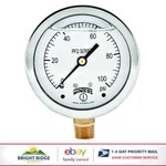 304 Stainless Steel Case Pressure Gauge 2.5" Dial For Liquid And Gas Measurement. Fixed Price $54.89.